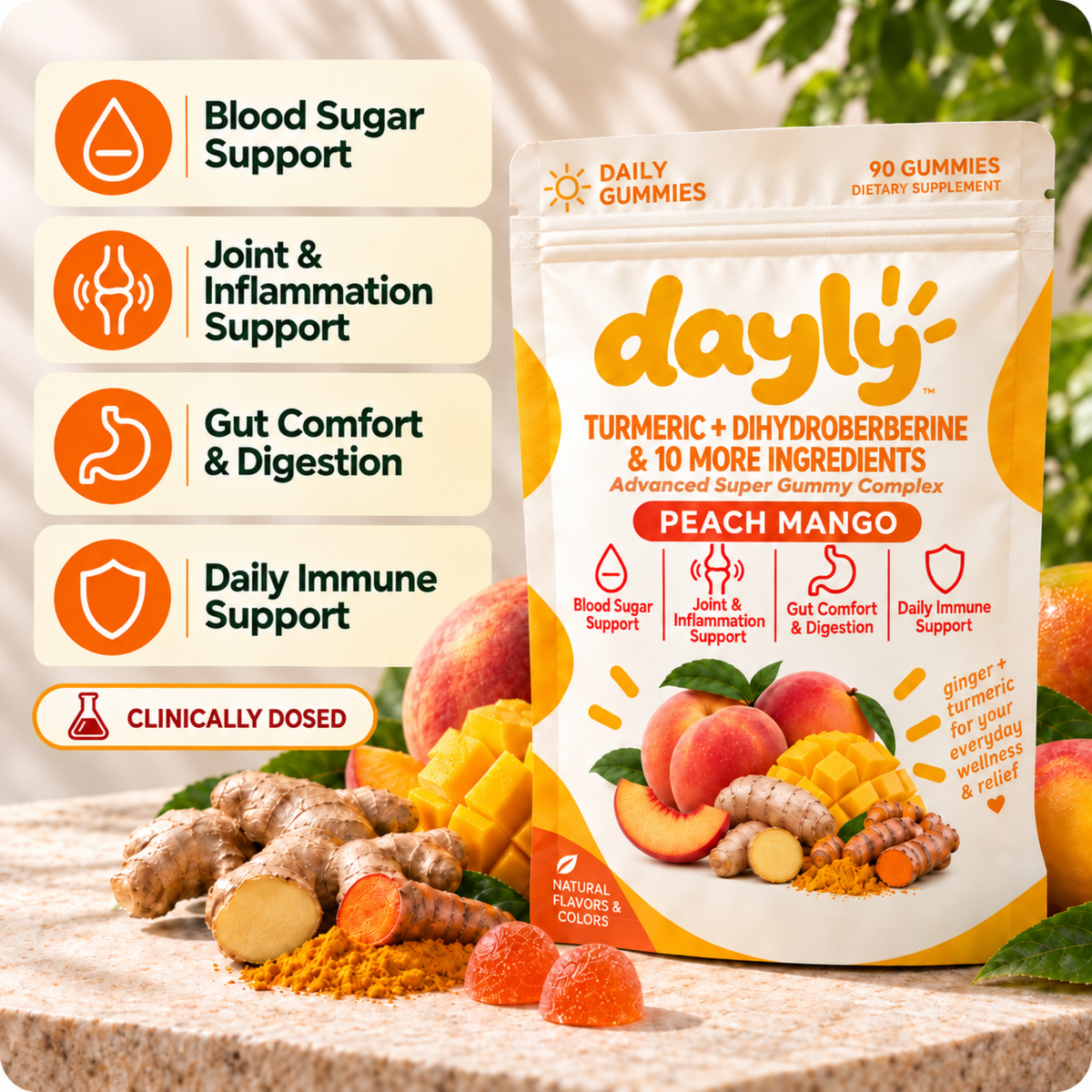 DAYLY™ Turmeric & DihydroBerberine Super Gummies
