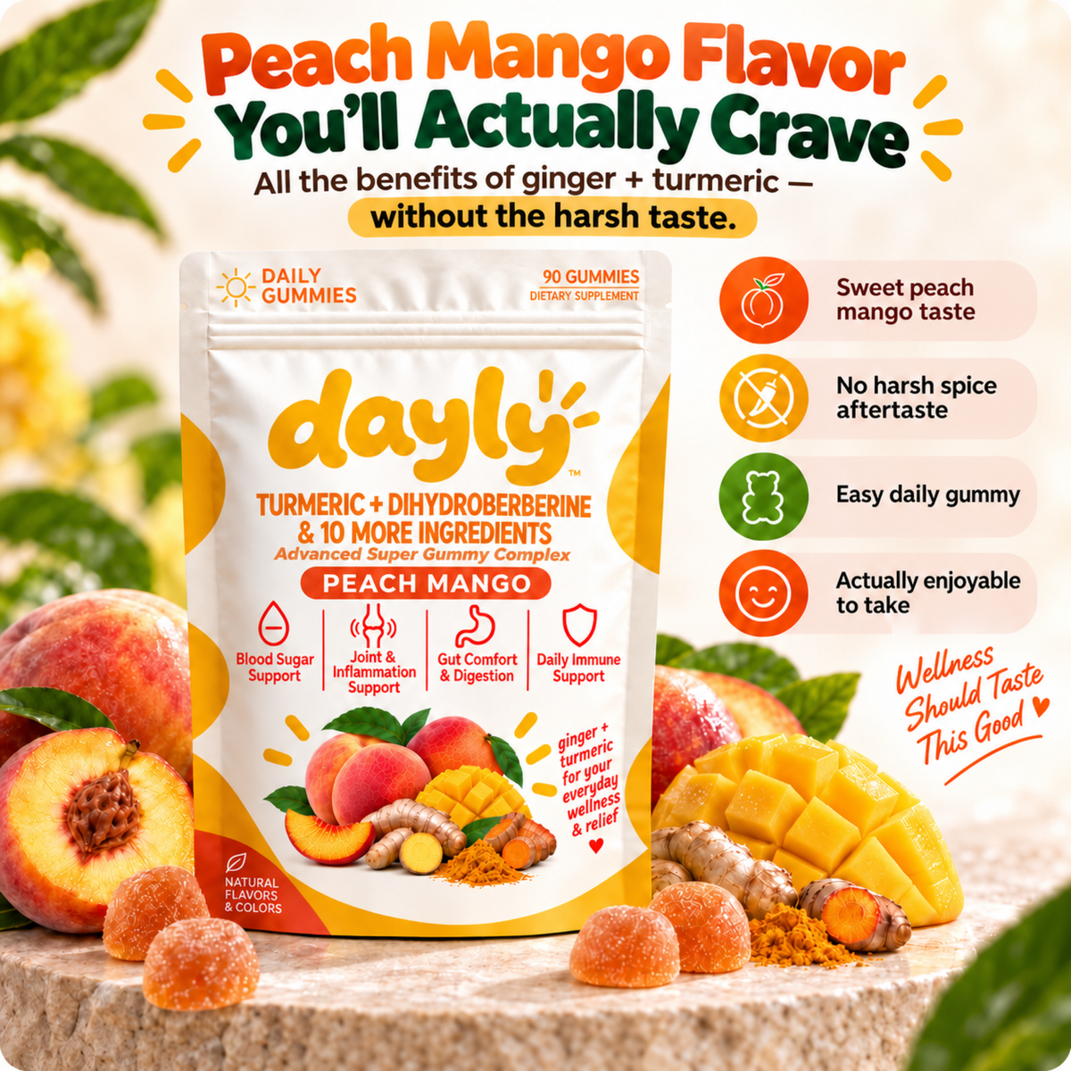 DAYLY™ Turmeric & DihydroBerberine Super Gummies