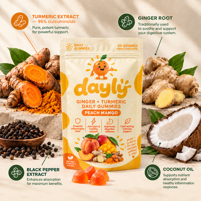 DAYLY™ Turmeric Curcumin Gummies